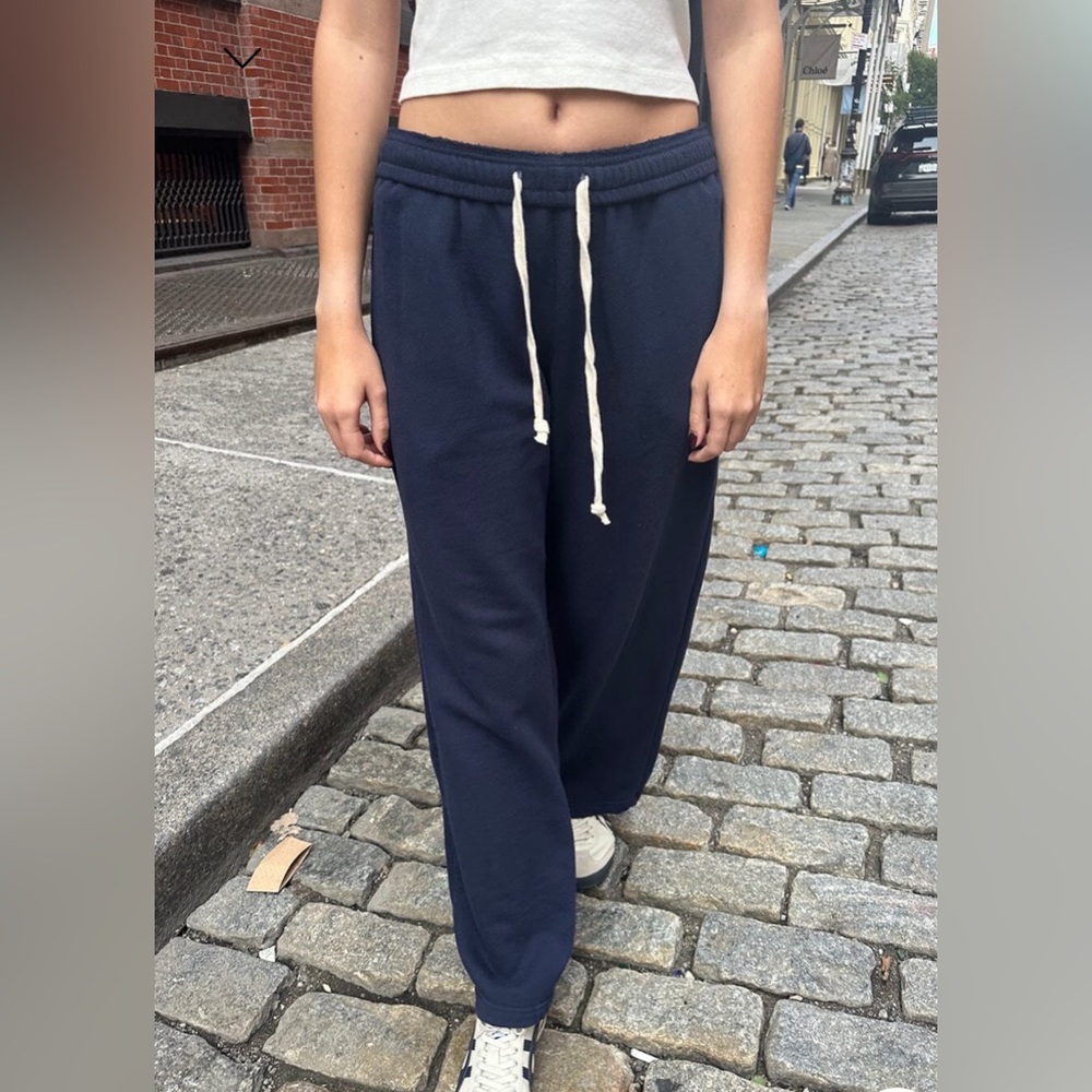 Brandy melville navy Anastasia tie sweatpants